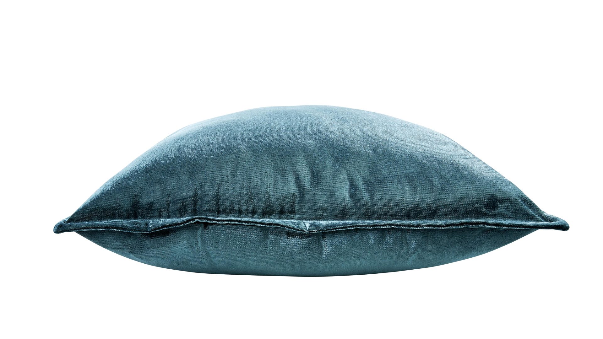 Kissenbezug /-hülle Done.® aus Stoff in Petrol done.® Kissenhülle Cushion Glam petrolfarbener Samt – ca. 65 x 65 cm