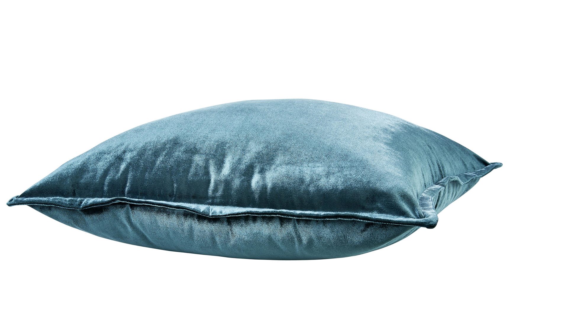 Kissenbezug /-hülle Done.® aus Stoff in Petrol done.® Kissenhülle Cushion Glam petrolfarbener Samt – ca. 65 x 65 cm
