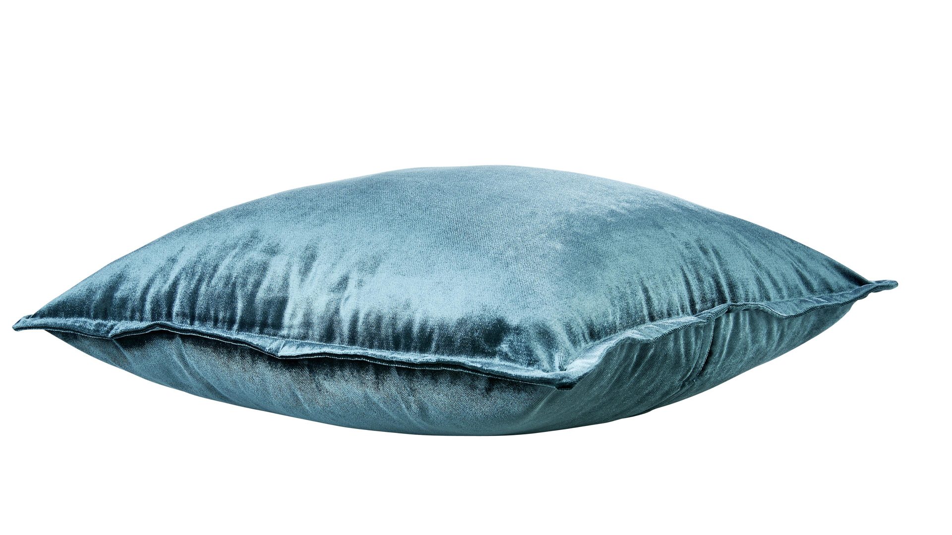 Kissenbezug /-hülle Done.® aus Stoff in Petrol done.® Kissenhülle Cushion Glam petrolfarbener Samt – ca. 65 x 65 cm