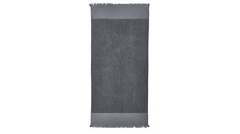 Hamamtuch Done.® aus Stoff in Grau done.® Hamamtuch Caprice anthrazitfarbene Baumwolle – ca. 95 x 180 cm