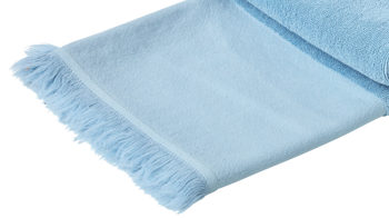 Hamamtuch Done.® aus Stoff in Blau done.® Hamamtuch Caprice hellblaue Baumwolle – ca. 95 x 180 cm