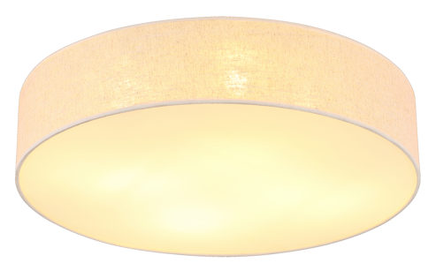 Deckenleuchte Interliving aus Holz in Beige Interliving Leuchten Serie 9358 - Deckenlampe