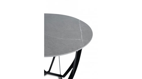 Beistelltisch M2 kollektion aus Stein in Hellgrau Beistelltisch Maya 1 Hellgrau & Schwarz - Durchmesser ca. 50 cm