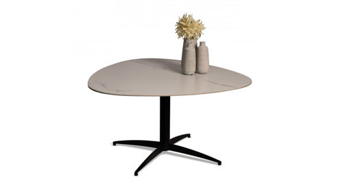 Couchtisch M2 kollektion aus Stein in Weiß Couchtisch Tokio 1 Weiß & Schwarz - ca. 40 x 35 cm