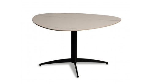 Couchtisch M2 kollektion aus Stein in Weiß Couchtisch Tokio 1 Weiß & Schwarz - ca. 40 x 35 cm