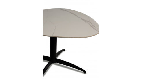 Couchtisch M2 kollektion aus Stein in Weiß Couchtisch Tokio 1 Weiß & Schwarz - ca. 40 x 35 cm