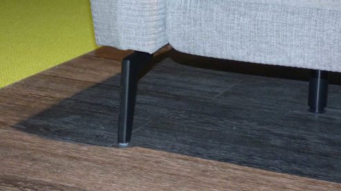 Ecksofa modulmaster aus Stoff in Hellgrau Modulmaster Polstergarnitur MM-ZE1195 - Ecksofa Flachgewebe Maranta platin & schwarze Metallfüße – Stellfläche ca. 305 x 191 cm