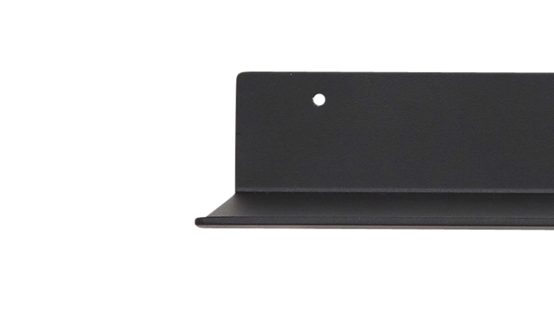 Regal Interliving aus Metall in Schwarz Interliving Garderoben Serie 6005 – Ablageboard anthrazitfarbenes Metall – Länge ca. 32 cm