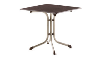 Gartentisch Sieger in Champagner Bicolor Mocca Sieger vivodur Klapptisch 80x80 cm 3130-60