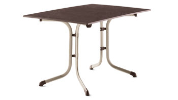 Gartentisch Sieger in Bicolor Mocca Champagner Sieger vivodur Klapptisch 120x80 cm 3160-60