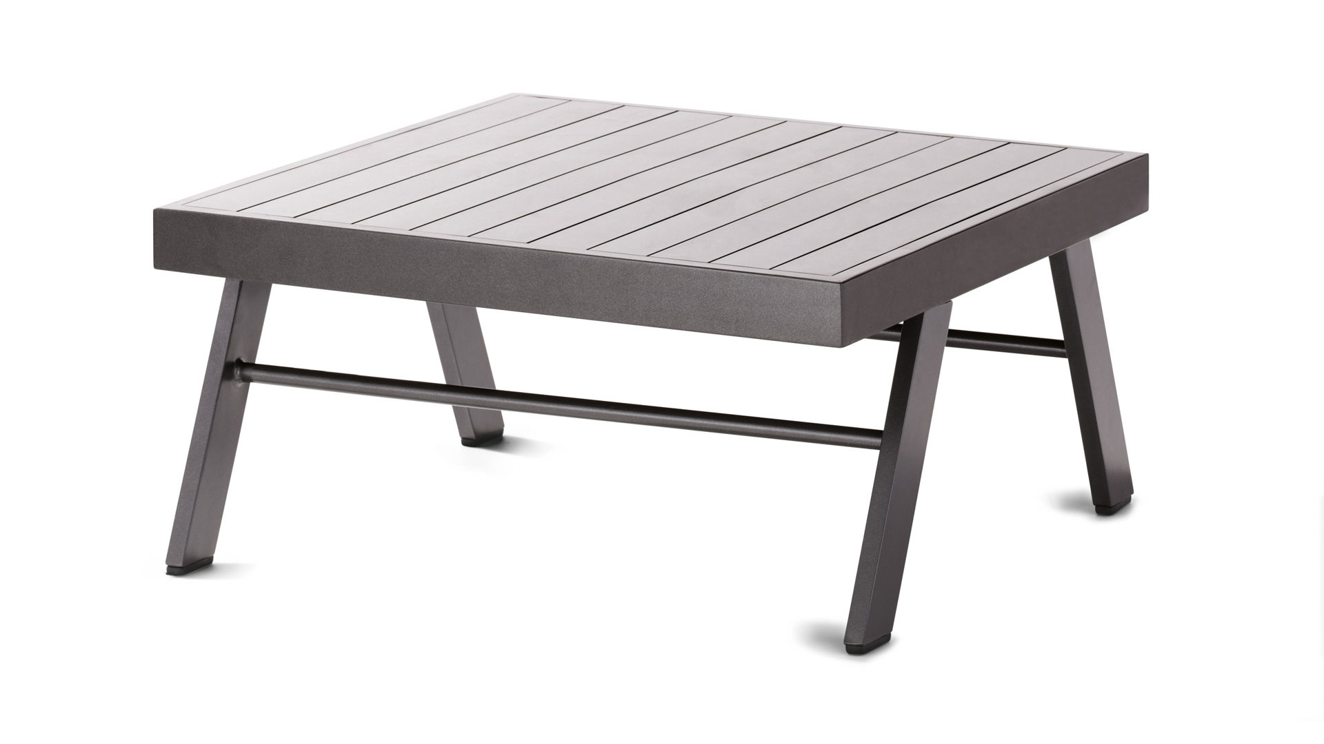 Loungemöbel Sieger aus Kunstfaser Metall in Grau Sieger Exclusiv AUCKLAND 428 G-G Loungetisch Tisch od. Hocker Gestell Aluminium eisengrau, Textilux Kunstfasergewebe grau