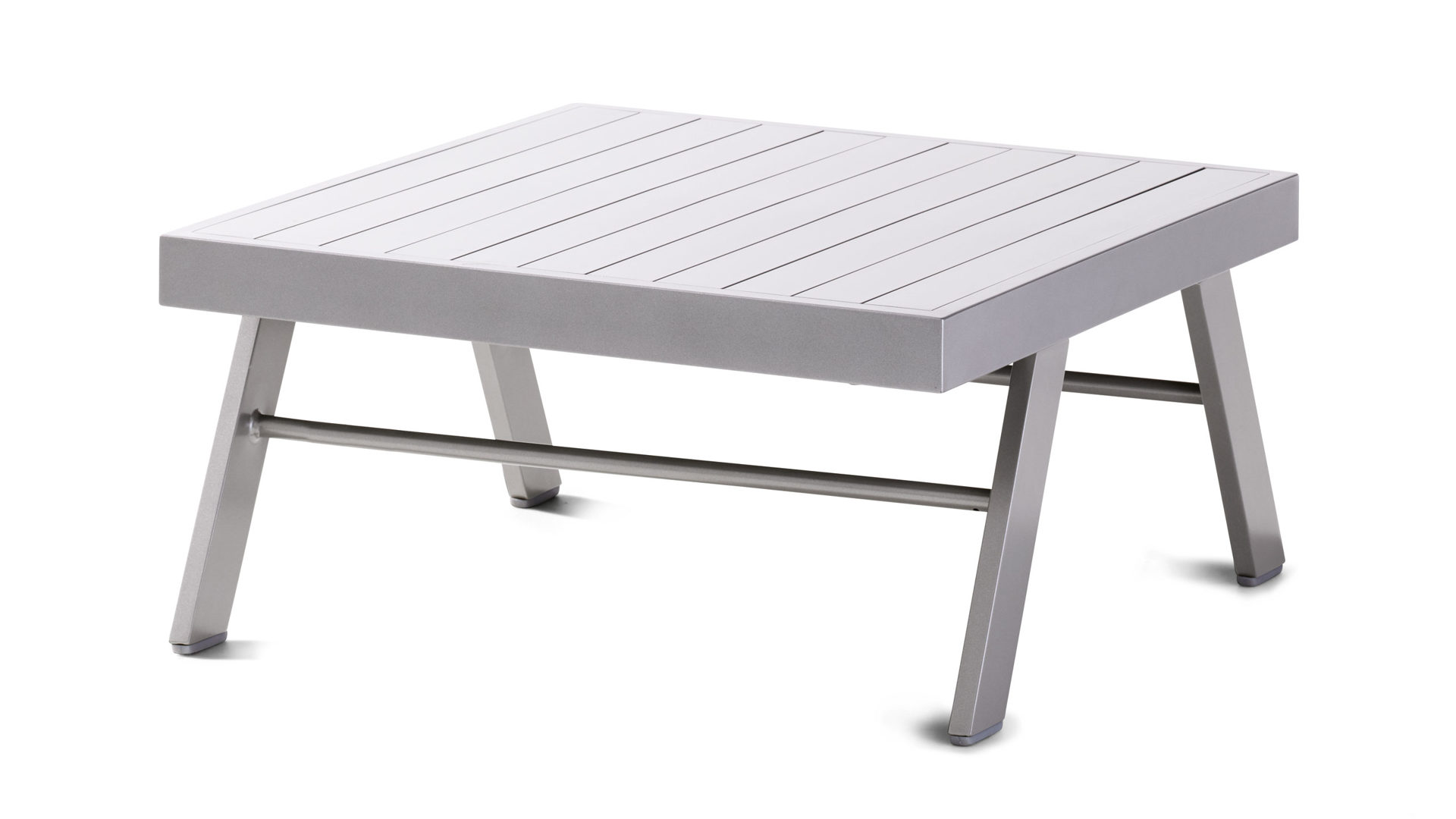 Loungemöbel Sieger aus Kunstfaser Metall in Grau Graphit Sieger Exclusiv AUCKLAND 428 A-G Loungetisch Tisch od. Hocker Gestell Aluminium graphit, Textilux Kunstfasergewebe grau