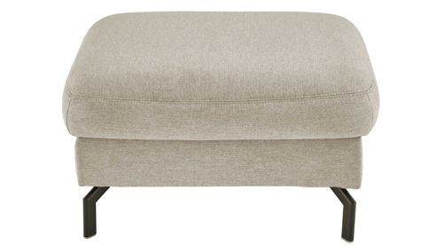 Funktionshocker modulmaster aus Stoff in Beige Modulmaster MM-PP11219 - XL-Funktionhocker beiger Stoffbezug Asina & schwarze Metallfüße - ca. 89 x 61 cm