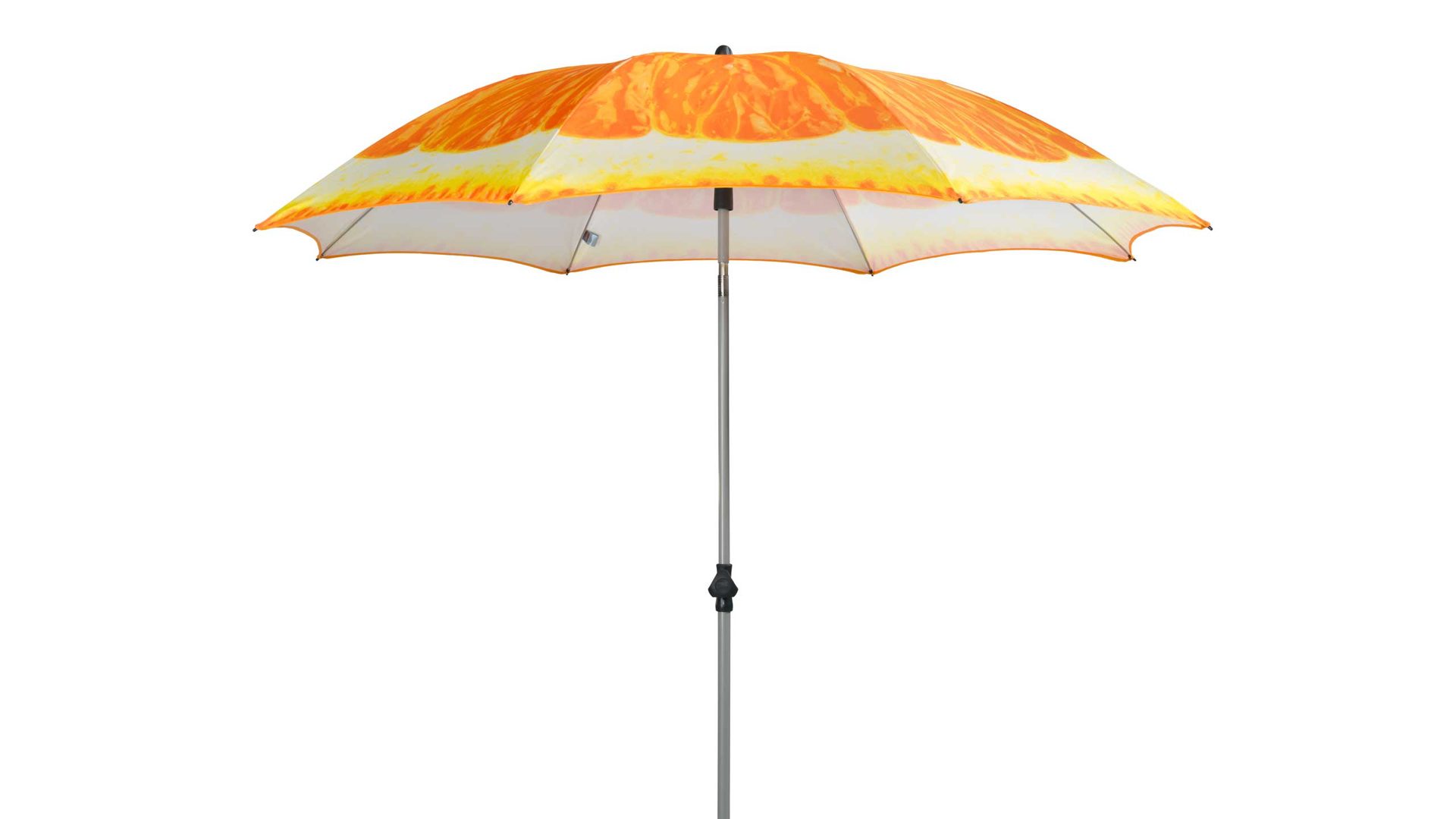 Sonnenschirm Doppler aus Mikrofaser in Orange Silber Doppler Sonnenschirm ORANGE ca. 200 cm LSF 50+ Gestell Stahlrohr silber, Bezug Polyester Motiv Orange