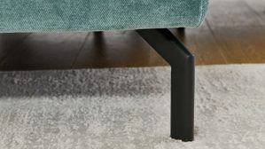 Polsterhocker modulmaster aus Stoff in Grün Modulmaster MM-ZE1126 - XL-Hocker opalfarbener Bezug Santos - ca. 87 x 65 cm