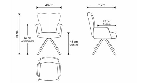 Tischgruppe Interliving aus Leder in Grün Interliving Esszimmer Serie 5115 - Essgruppe in warmen Tönen moosgrüner Webstoff Sneak 59, jadegrünes Leder LD7830, umbragraues Metall & astige Eiche