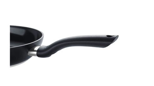 Einzelpfanne Fissler aus Kunststoff Metall in Silber Schwarz Fissler Pfanne Essential, Bratpfanne 24 cm Durchmesser, für alle Herdarten