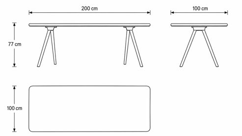 Tischgruppe Interliving aus Leder in Beige Interliving Esszimmer Serie 5115 - sechsteilige Essgruppe milchkaffeefarbenes Leder Tendens Latte, anthrazitfarbenes Metall & astige Eiche