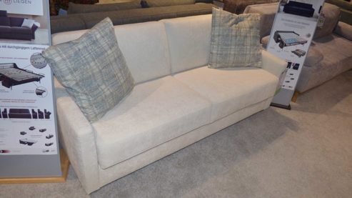 Schlafsofa Bali aus Stoff in Beige BALI Schlafsofa Verona mit Bettfunktion beiger Bezug 3400 - Liegefläche ca. 160 x 200 cm