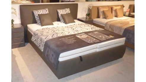 Polsterbett comfortmaster besser sitzen, liegen, leben aus Stoff in Anthrazit OSCHMANN OC-PB21005 Polsterbett OC-PB21005, Bett 180 x 200 cm Stoff Galero Slate 640000 – Kopfteil 0689, Fuss S01-10