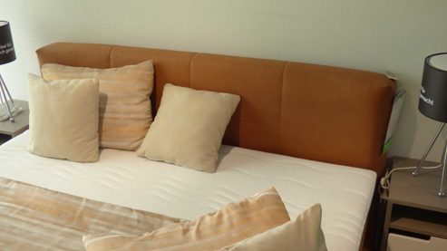Boxspringbett Interliving aus Stoff in Anthrazit Interliving Boxspringbett Serie 1413 - VZ1 Stoff Galero 640003 Siena – Liegefläche ca. 180 x 200 cm