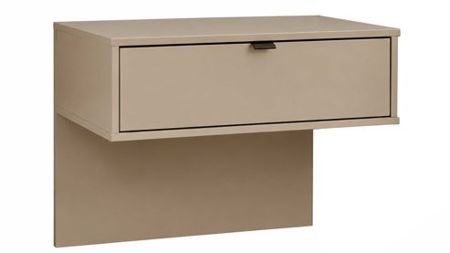 Nachtkommoden-Set Interliving aus Holz in Hellgrau Interliving Schlafzimmer Serie 1036 – Nachtkonsolen-Set Champagner - zweiteilig, ca. 60 cm