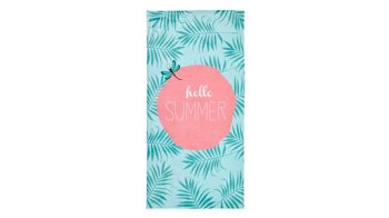 Strandhandtuch Done.® aus Stoff in Mehrfarbig done.® Strandtuch Case Hello Summer mehrfarbiges Mischgewebe – ca. 90 x 180 cm