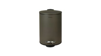 Kosmetikeimer Blomus aus Metall in Grau blomus Kosmetikeimer Tubo asphaltfarbener Stahl – ca. 3 Liter