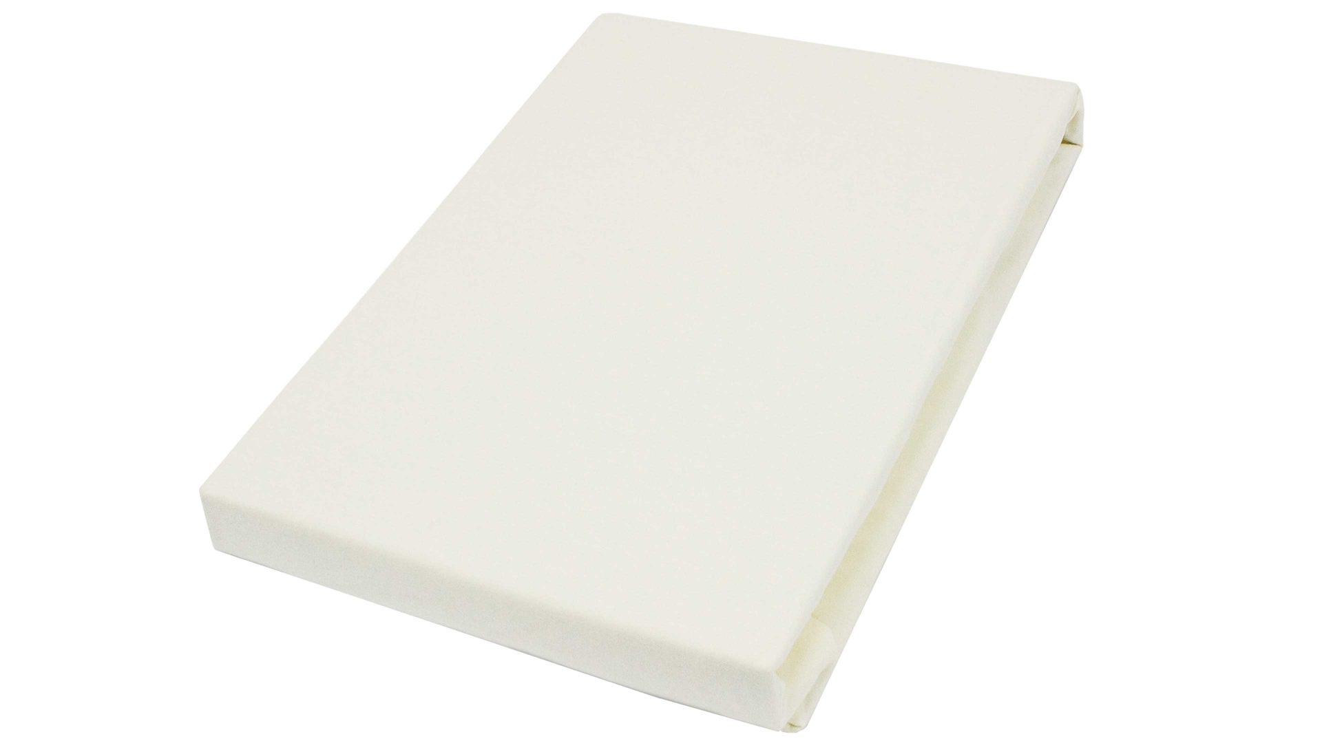 Spannbettlaken H. g. hahn haustextilien® aus Stoff in Creme HAHN Spannbettlaken ecrufarbener Baumwolljersey - ca. 100 x 200 cm