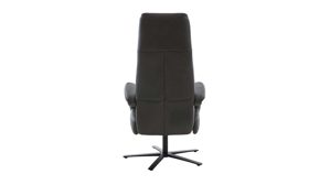 Relaxsessel Steinpol polsteria aus Leder Metall in Graphit Schwarz Leder-Relaxsessel Relaxa Feeling Des. Max Balance Variante 2, Leder Reno graphite & Sternfuss schwarz