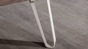 Bettgestell PARTNERRING COLLECTION aus Holz in Beige rauch ORANGE Luana - Bettgestell Champagner & Atlantic oak - Liegefläche ca. 180 x 200 cm