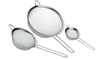 Küchensieb Kela | keck & lang aus Metall in Metallfarben kela Küchensieb-Set Profi edelstahlfarben – dreiteilig