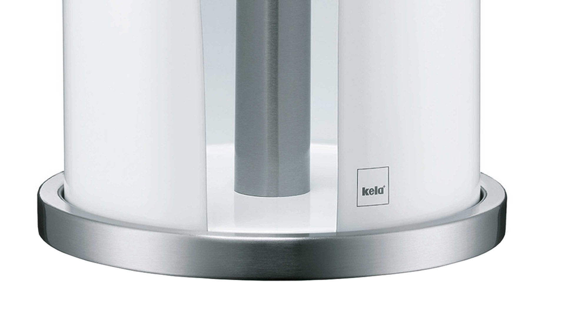 Küchenrollenhalter Kela | keck & lang aus Metall in Weiß kela Küchenrollenhalter Stella weißes Metall – Höhe 32 cm