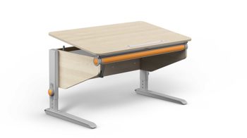 Schreibtisch Moll aus Holz in Holzfarben Hell Moll Winner Schreibtisch Ahorn-Weiss Classic (Rasterverstellung)