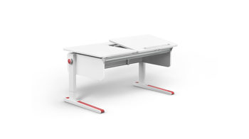 Schreibtisch Moll aus Holz in Weiß Moll Champion right up Schreibtisch Kinderschreibtisch Weiss - Weiss