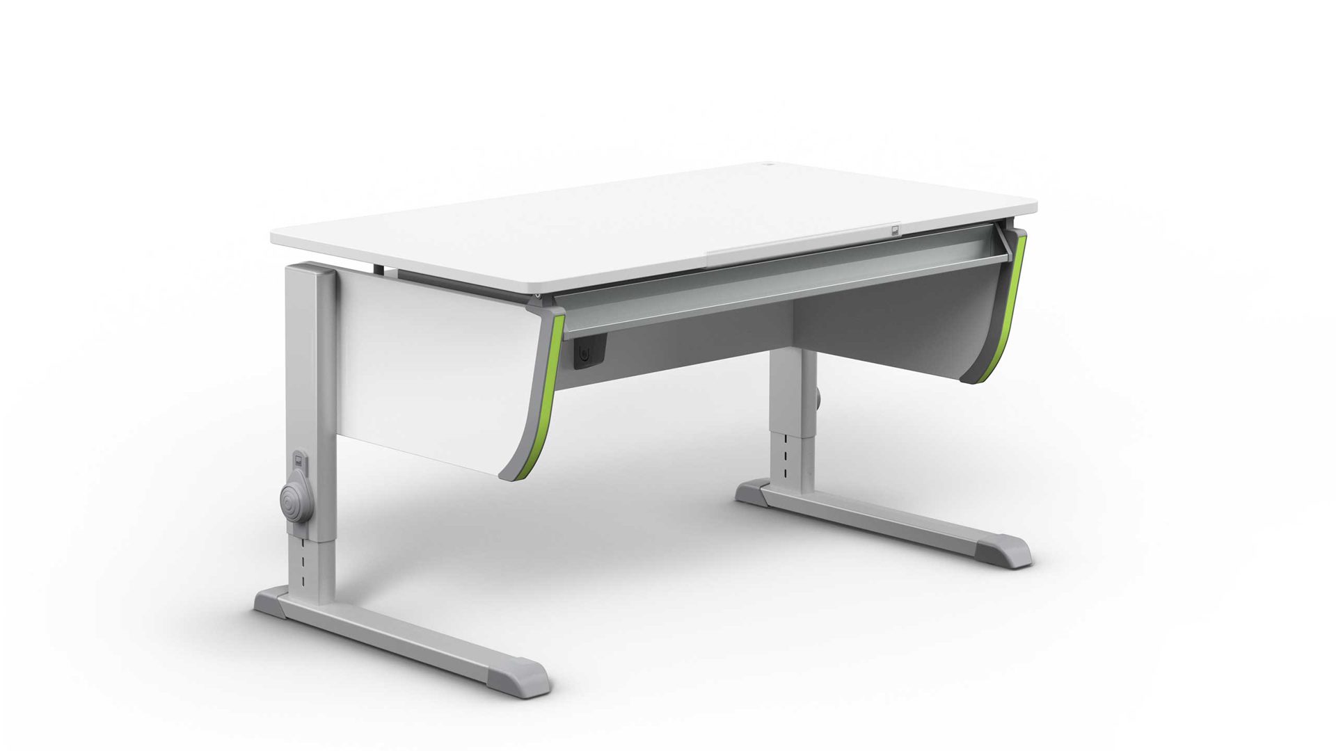 Schreibtisch Moll aus Holz in Weiß Moll Joker Schreibtisch Weiss OHNE Side Top und Riesenschublade ohne Side Top und Riesenschublade