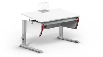 Schreibtisch Moll aus Holz in Weiß Moll Joker Schreibtisch Weiss MIT Side Top und Riesenschublade mit Side Top und Riesenschublade