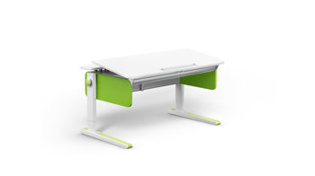 Schreibtisch Moll aus Holz in Grün Weiß Moll Champion front up Schreibtisch Kinderschreibtisch Grün - Weiss