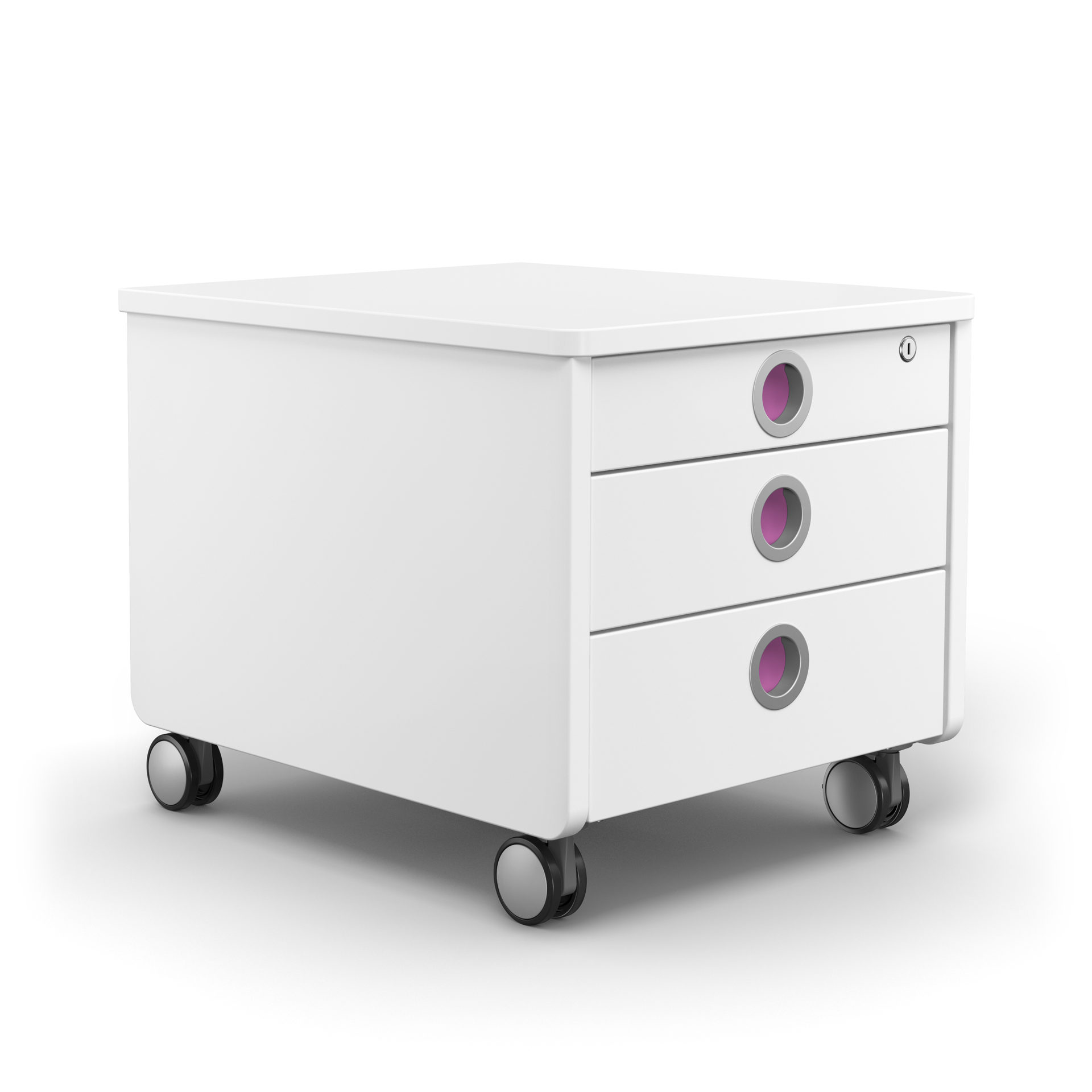 Rollcontainer Moll aus Holz in Weiß Moll Rollcontainer Pro Weiß Weiß