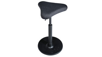 Bürostuhl Topstar aus Kunststoff Metall Stoff in Schwarz TOPSTAR Sitzhocker Hocker SITNESS UP 1 schwarz Sitz Dreieck, Bezug Stoff schwarz, Gestell schwarz