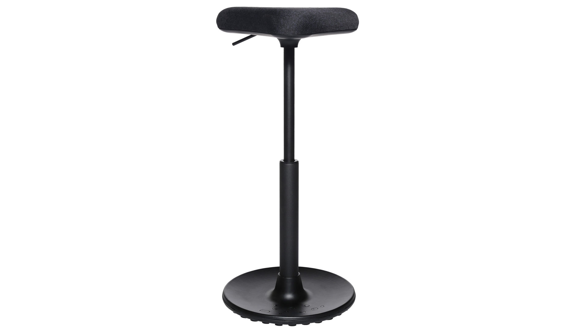 Bürostuhl Topstar aus Kunststoff Metall Stoff in Schwarz TOPSTAR Sitzhocker Hocker SITNESS UP 1 schwarz Sitz Dreieck, Bezug Stoff schwarz, Gestell schwarz