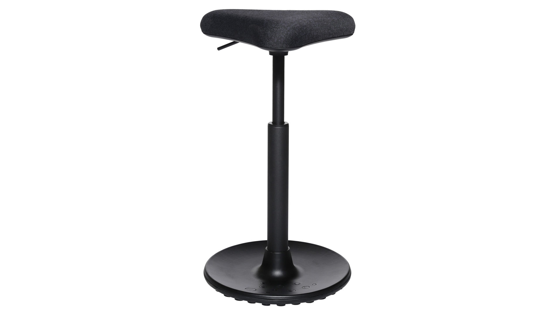 Bürostuhl Topstar aus Kunststoff Metall Stoff in Schwarz TOPSTAR Sitzhocker Hocker SITNESS UP 1 schwarz Sitz Dreieck, Bezug Stoff schwarz, Gestell schwarz