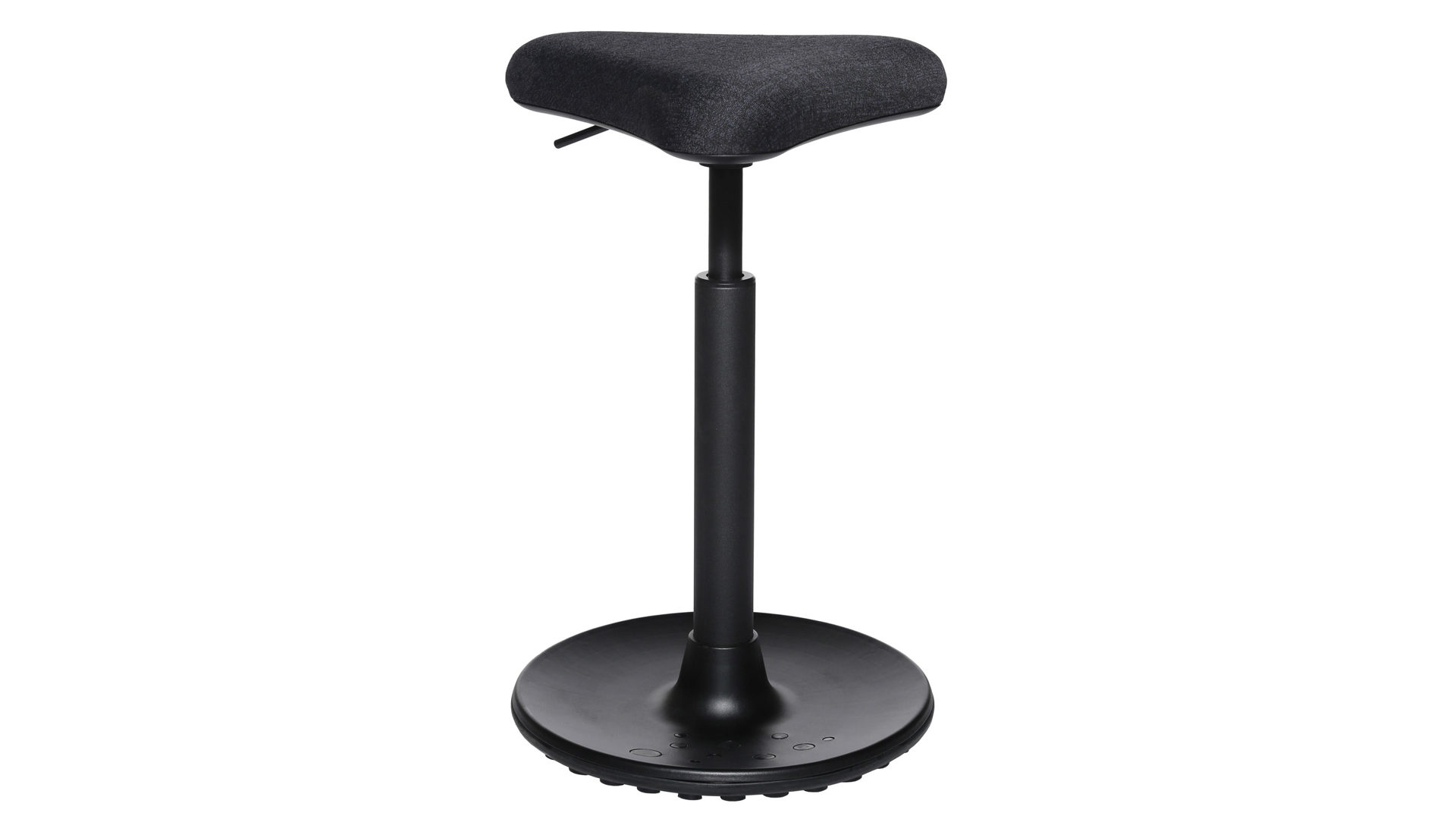 Bürostuhl Topstar aus Kunststoff Metall Stoff in Schwarz TOPSTAR Sitzhocker Hocker SITNESS UP 1 schwarz Sitz Dreieck, Bezug Stoff schwarz, Gestell schwarz