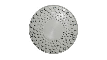 Bürostuhl Topstar aus Kunststoff Metall Stoff in Hellgrau Schwarz TOPSTAR Sitzhocker Hocker SITNESS UP 2 grau Sitz Dreieck, Bezug Stoff grau, Gestell schwarz