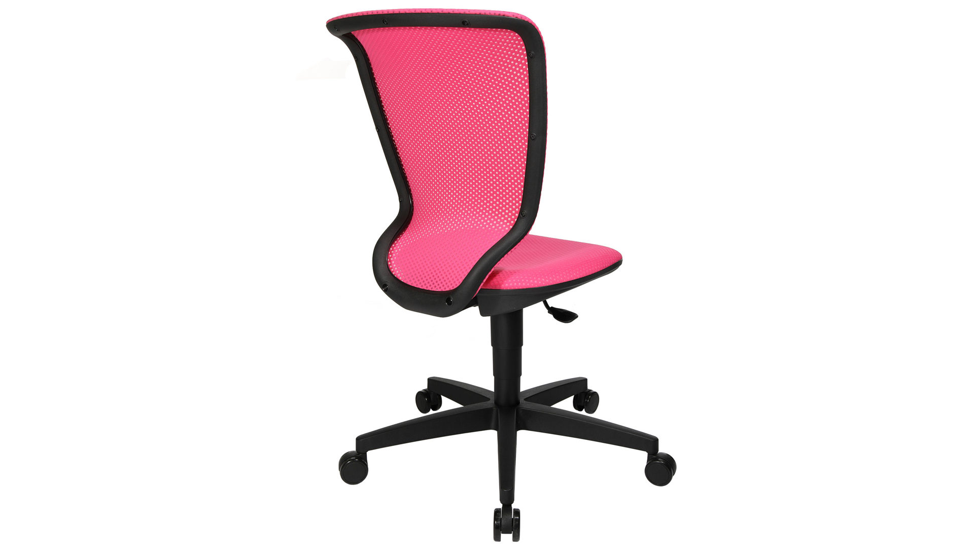 Bürostuhl Topstar aus Kunststoff Stoff in Rosa TOPSTAR Drehstuhl Spider Kid Stoff rosa & Gestell Kunststoff schwarz