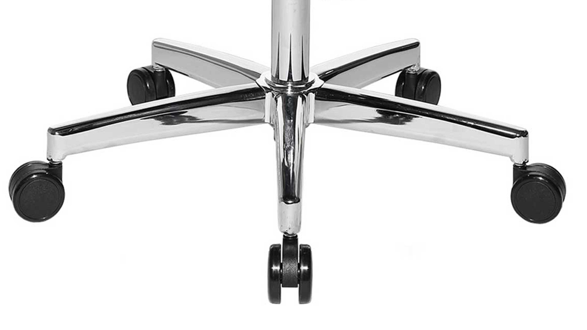 Drehstuhl OrthoSedis aus Stoff in Lila Drehstuhl OrthoSedis 50 als Sitzmöbel fürs Büro lilafarbener Netzbezug TT33 & poliertes Aluminium-Fußkreuz