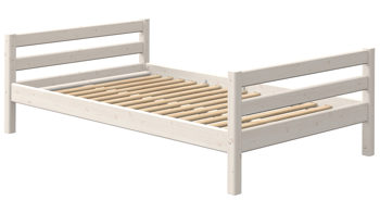 Einzelbett Flexa aus Holz in Weiß FLEXA Classic Bett Einzelbett 120x190 cm Kiefer weiss lasiert