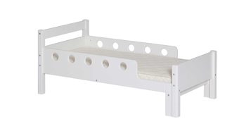 Einzelbett Flexa aus Holz in Weiß FLEXA White Juniorbett weiß - verstellbar auf 190 cm