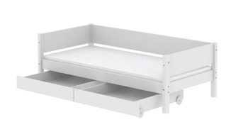 Einzelbett Flexa aus Holz in Weiß FLEXA White Einzelbett inkl. 2 Schubladen 90x200 cm weiß