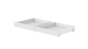 Einzelbett Flexa aus Holz in Weiß FLEXA White 2 Schubladen - Länge 98 cm für White Einzelbett, weiß